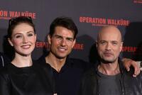 Carice van Houten, Tom Cruise and Christian Berkel at the photocall of "Valkyrie."