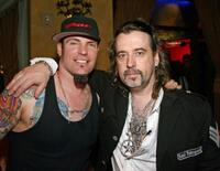 Vanilla Ice and Mario Barth at the grand opening of Mario Barths Starlight Tattoo.