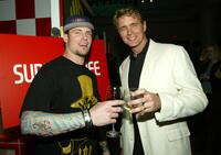 Vanilla Ice and John Schneider at the WB Television Network's All-Star Winter TCA Party.