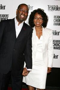Courtney B. Vance and Angela Bassett at the Conde Nast Traveler Readers Choice Awards.