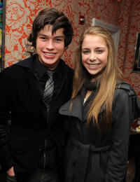 Graham Phillips and Makenzie Vega at the after party of Cinema Society & Screenvision of "The Ghost Writer" in New York.