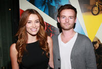 Arielle Vandenberg and Christopher Masterson at the California premiere of "Teenage Paparazzo."