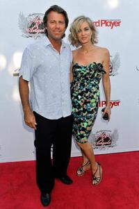 Vincent Van Patten and Eileen Davidson at the Aces & Angels Celebrity Poker Party.