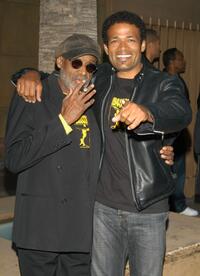 Melvin Van Peebles and Mario Van Peebles at the Los Angeles Premiere of "BAADASSSSS!".