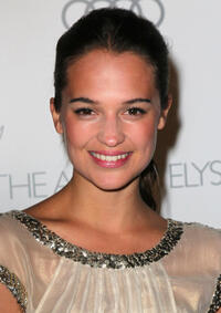 Alicia Vikander at the Art of Elysium's 6th Annual Black-Tie Gala "Heaven" in California.