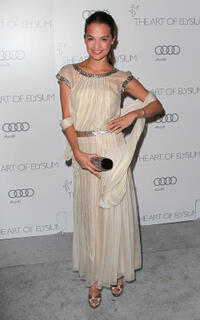 Alicia Vikander at the Art of Elysium's 6th Annual Black-Tie Gala "Heaven" in California.
