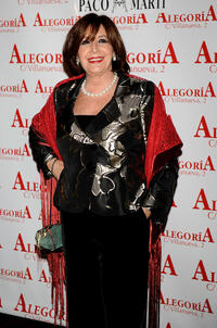 Concha Velasco at the Concha Velasco's birthday party in Spain.