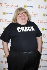 Bruce Vilanch at the red carpet of the Trevor Project's 10th annual Cracked Christmas benefit fundraiser.