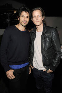 Andres Velencoso and Magnus Berger at the private cocktail and dinner party in Florida.