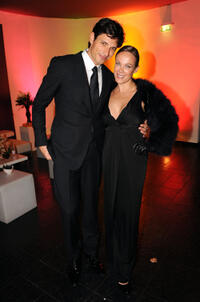 Andres Velencoso and Sonja Kirchberger at the after party of the 2008 GQ Men of the Year Award in Germany.