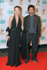 Carolina Crescentini and Nicolas Vaporidis at the Italian TV Awards "Telegatti."