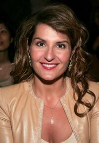 Nia Vardalos at the Imitation of Christ show during the Olympus Fashion Week Spring 2005.