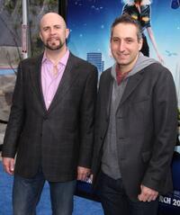 Conrad Vernon and director Rob Letterman at the premiere of "Monsters Vs. Aliens."