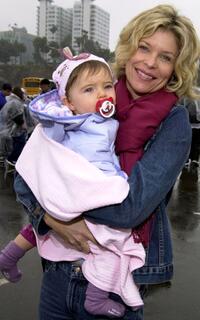 Kate Vernon and daughter at the "International Day Of The Child."