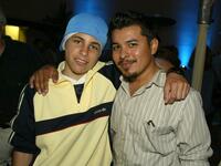 Pablo Santos and Jacob Vargas at the WB Networks 2002 Summer Party.