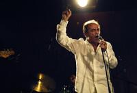 Richard Bohringer performs at the Bellevilloise music hall.