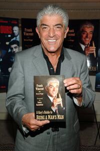 Frank Vincent at the celebration for Vincent's new book "A Guy's Guide To Being a Man's Man."