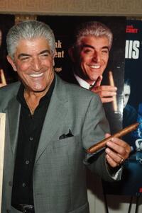 Frank Vincent at the celebration for Vincent's new book "A Guy's Guide To Being a Man's Man."