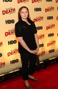 Sarah Vowell at the premiere of "Bored to Death."