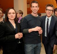 Sarah Vowell, Dan Savage and Ira Glass at the WNYC Radio Circle presents "This American Life."