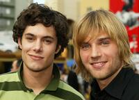 Adam Brody and Mike Vogel at the premiere of "Grind."
