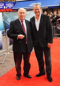 Director Julian Fellowes and Hugh Bonneville at the premiere of "From Time To Time" during the Times BFI 53rd London Film Festival.