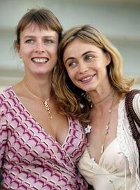 Karin Viard and Emmanuelle Beart at the photocall after the screening of "LEnfer" during the 53rd San Sebastian International Film Festival.