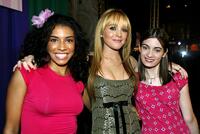 Christina Vidal, Lindsay Lohan and Haley Hudson at the premiere of "Freaky Friday."