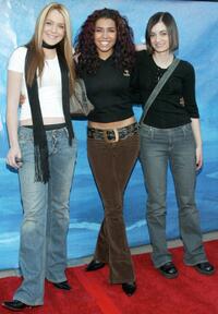 Lindsay Lohan, Christina Vidal and Haley Hudson at the premiere of "Treasure Planet."
