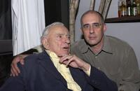 Writer Gore Vidal and Paul Jay at the home of Paul Alan Smith, attend An Evening With Gore Vidal.