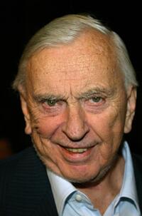 Gore Vidal at the after party for the premiere of "Alexander".