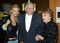 Gore Vidal author, Joan Leslie and Kristina Wayborn at the Academy of Motion Picture Arts and Sciences Centennial tribute to Oscar-winning actress Greta Garbo.