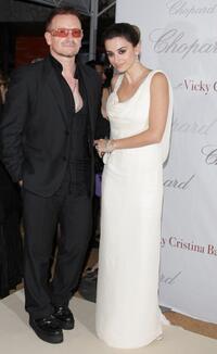 Bono and Penelope Cruz at the Chopard Party during the 61st International Cannes Film Festival.
