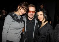 Helena Christensen, Bono and Ali Hewson at the EDUN Fall/Winter 2008 Nocturne Collection.