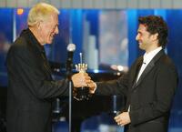 Max von Sydow and Leonardo Sbaraglia at the 54th San Sebastian Film Festival.
