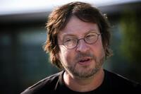 Lars von Trier at the Copenhagen International Film Festival press conference of "The Boss of it All".