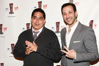 Kristoffer Diaz and Desmin Borges at the 26th Annual Lucille Lortel Awards in New York.