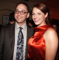 David Wain and Amanda Righetti at the after party of the premiere of "Role Models."