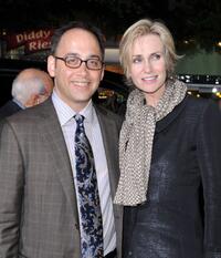 David Wain and Jane Lynch at the premiere of "Role Models."