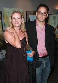Zandy Hartig and her husband David Wain at the premiere of "The Ten."