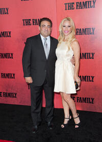 Paul Borghese and Rachael Robbins at the World premiere of "The Family."