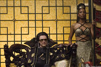 Christopher Walken and Aisha Tyler "Balls of Fury."