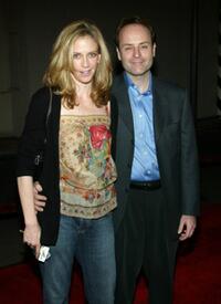 Ally Walker and John Landgraf at the third season premiere screening of "The Shield."