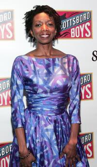 Sharon Washington at the after party of the Broadway opening night of "The Scottsboro Boys."