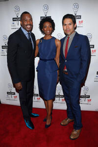Colman Domingo, Sharon Washington and Clint Ramos at the 28th Annual Lucille Lortel Awards.