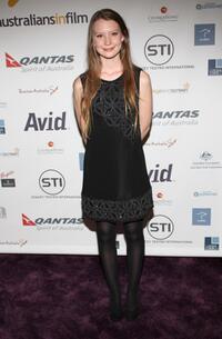 Mia Wasikowska at the Australians In Film 2008 Breakthrough Awards.