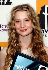 Mia Wasikowska at the Hollywood Film Festival's Gala Ceremony.
