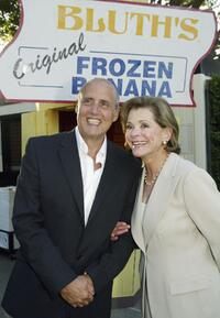 Jessica Walter and Jeffrey Tambor pose at a cocktail party and script reading for FOX-TV's "Arrested Development."
