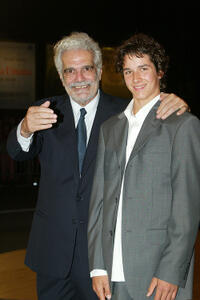 Omar Sharif and Pierre Boulanger at the premiere of "Monsieur Ibrahim et les fleurs du Coran" during the 60th Venice Film Festival in Italy.