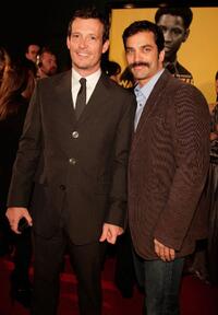 Jackson Walker and Jonathon Schaech at the premiere of "The Great Debaters."